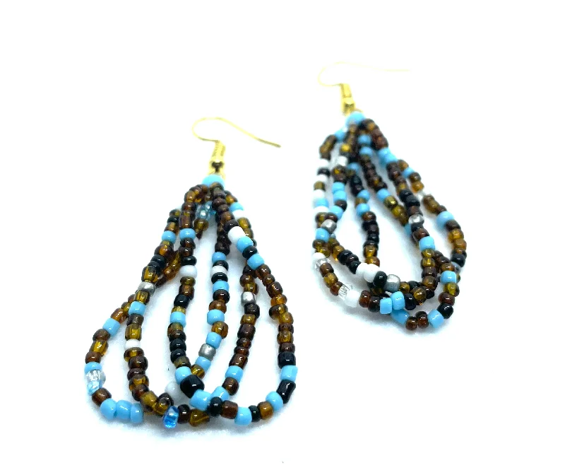 Scola Seed Bead Cascade Earrings