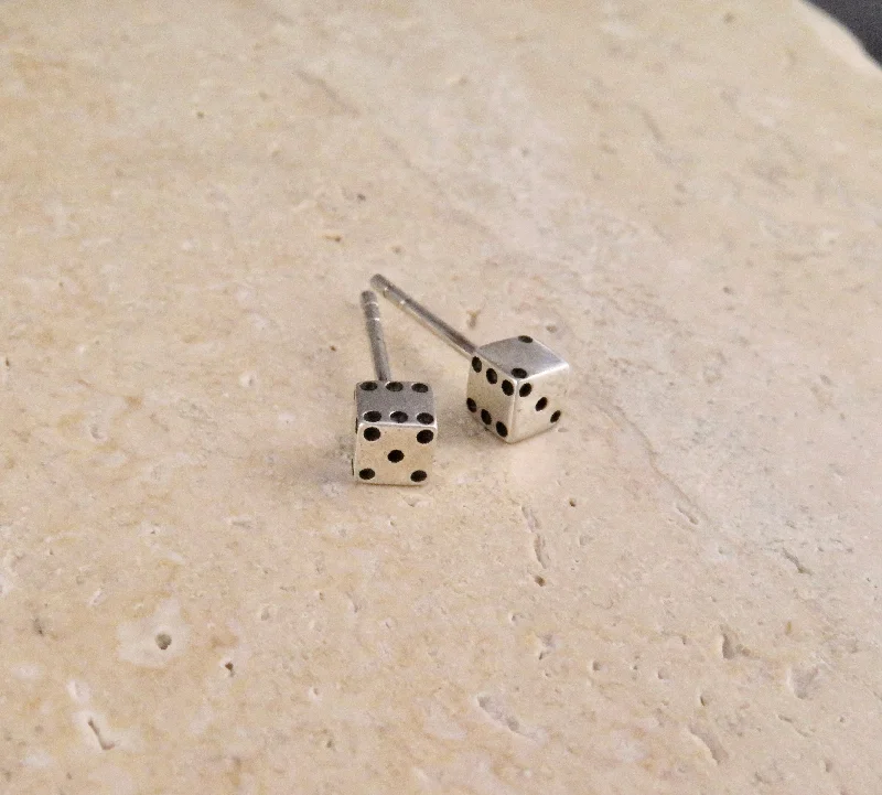 Dice Post Earrings