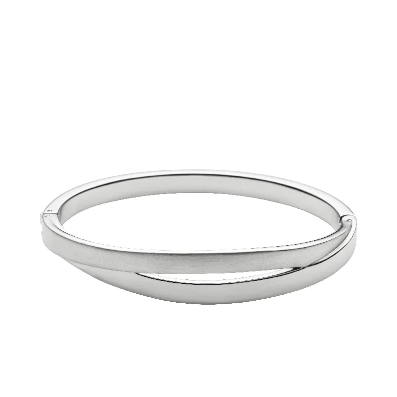 Skagen Women's Kariana Silver-Tone Bangle Bracelet