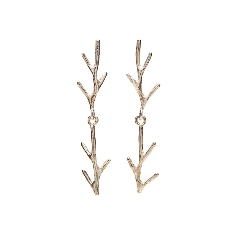 Branch double earrings