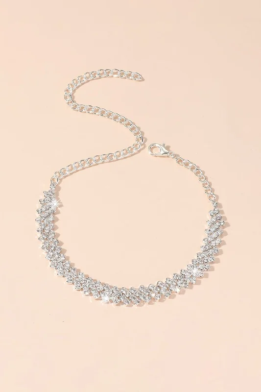 Simple Shining Crystal Tennis Bracelet