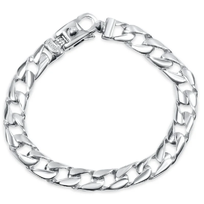 Men's Curb Link 14k Gold (36gram) or Platinum (59gram) 9.5mm Bracelet 8.5"