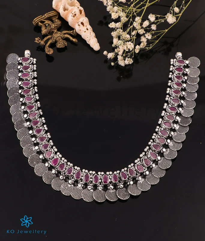 The Ahilya Silver Gemstone Necklace