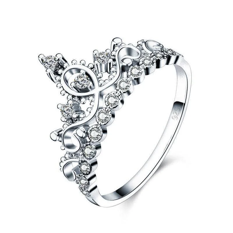 Round Diamond Crown Shape Ring