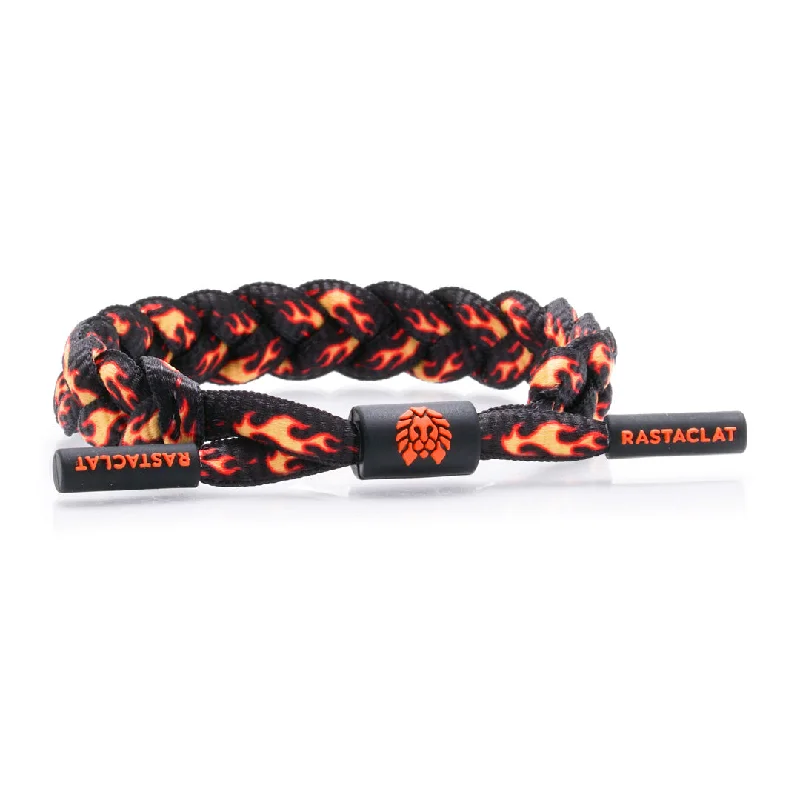 Rastaclat Original Hand Braided Flames Adjustable Bracelet