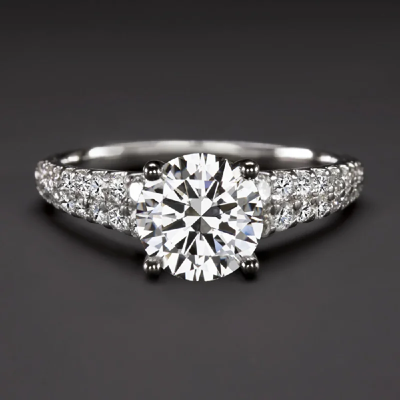 1.5ct GIA CERTIFIED H SI1 DIAMOND ENGAGEMENT RING VERY GOOD CUT ROUND NATURAL