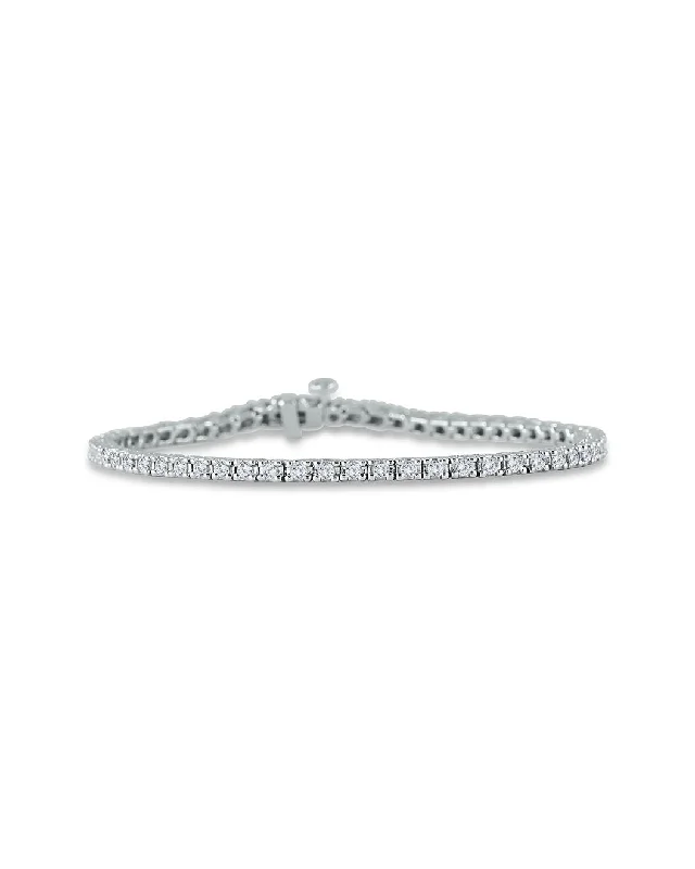 3Ct 4Prong Tennis Bracelet