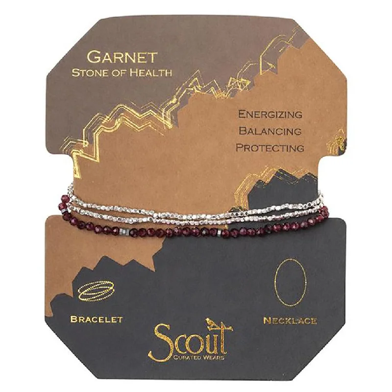 Scout Curated Wears : Delicate Stone Garnet - Stone of Health