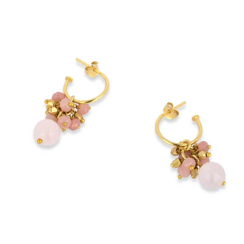 Hollie Hoop Earrings Rose