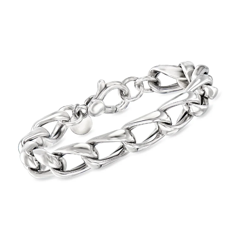 Ross-Simons Italian Sterling Silver Curb-Link Bracelet