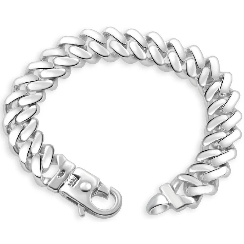 Men's Cuban 14k Gold (98gram) or Platinum (184gram) 14mm Link Bracelet 8.5"