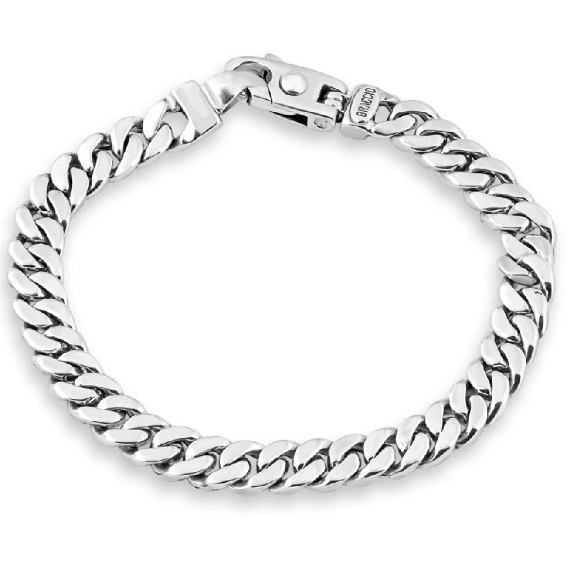 Men's Cuban link 14k Gold (49gram) or Platinum (79gram) 8mm Link Bracelet 8.5"