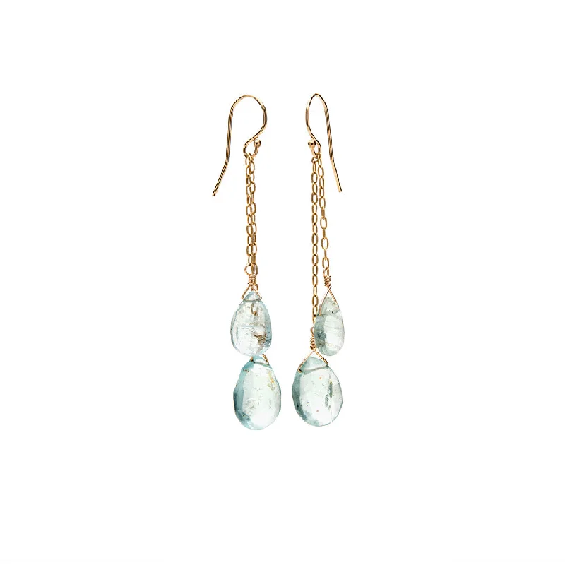 Double teardrop earrings