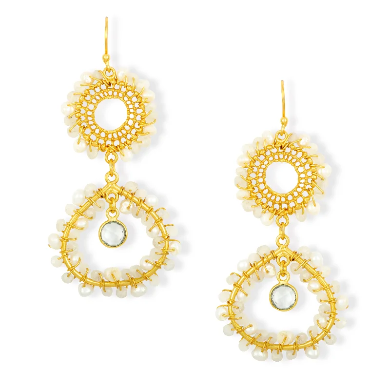 Tate Earrings Pearl