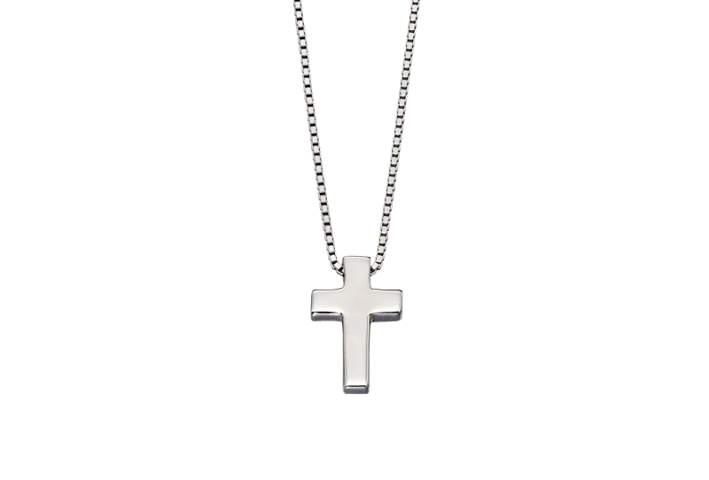 Little Star Thom - Boys Medium Cross Pendant And Chain