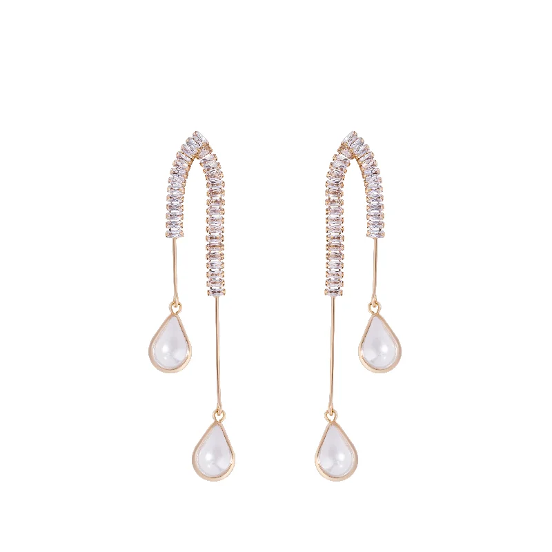 Pearl Arc Perfection Earrings