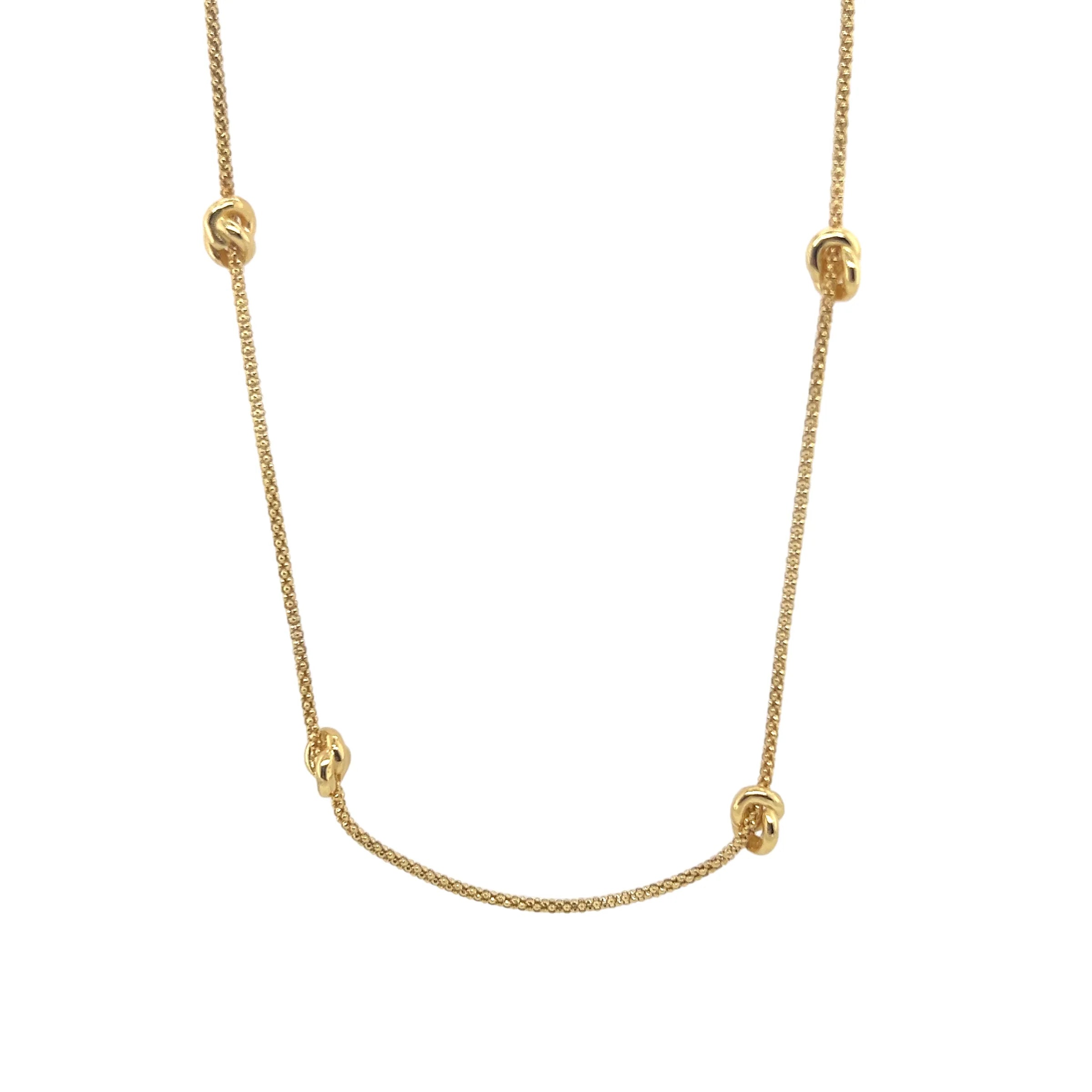 Gold Vermeil Knot Necklace