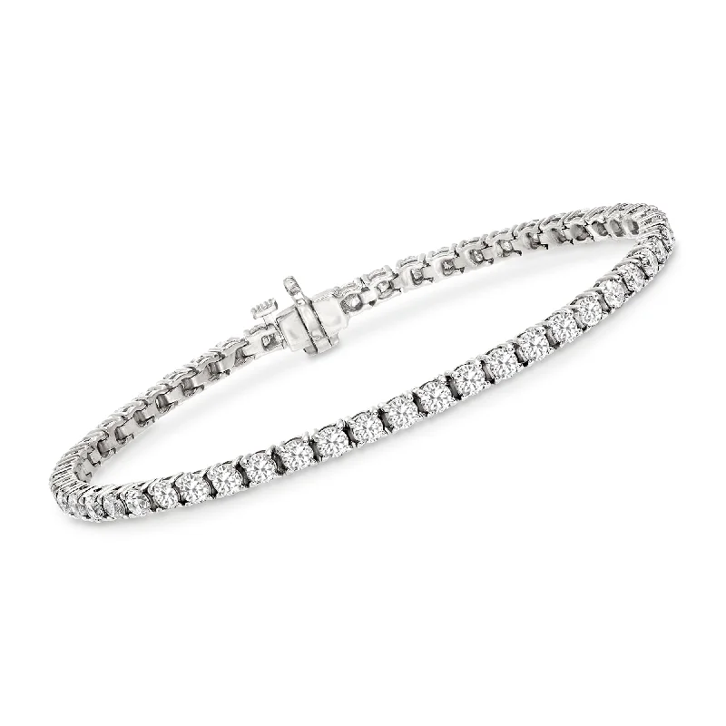 Ross-Simons Diamond Tennis Bracelet in 14kt Yellow Gold