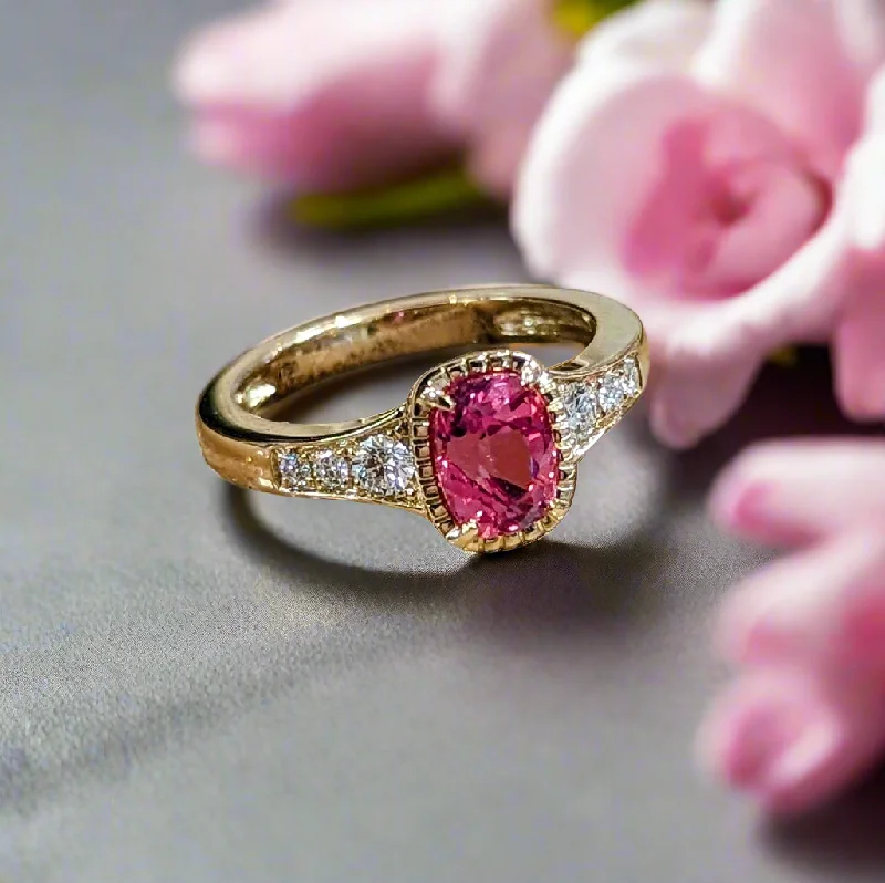 Padparadscha Sapphire Ring