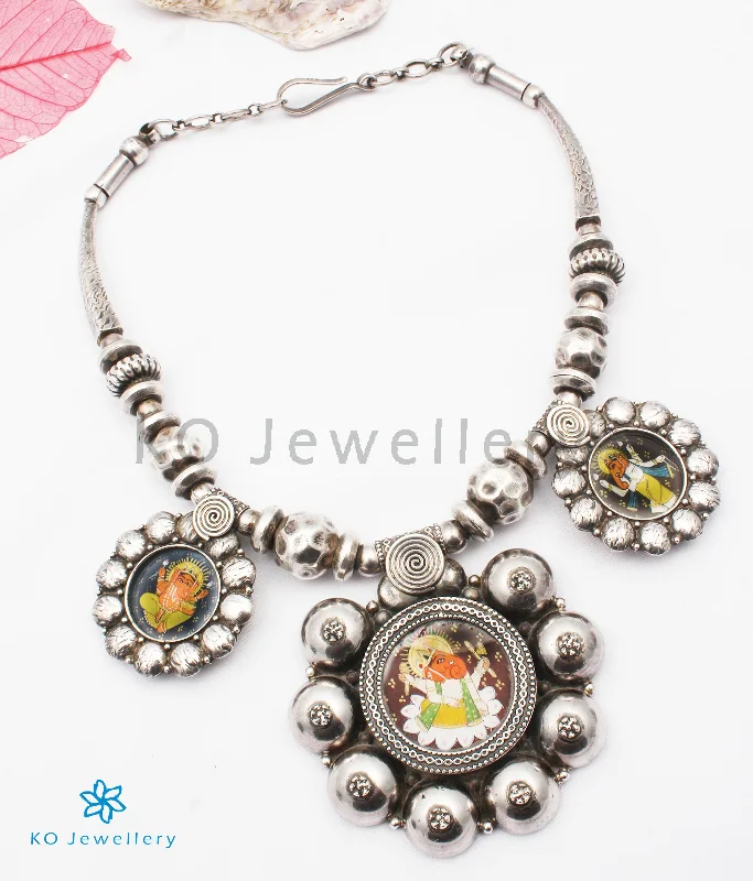 The Devavat Antique Silver Ganesha Necklace