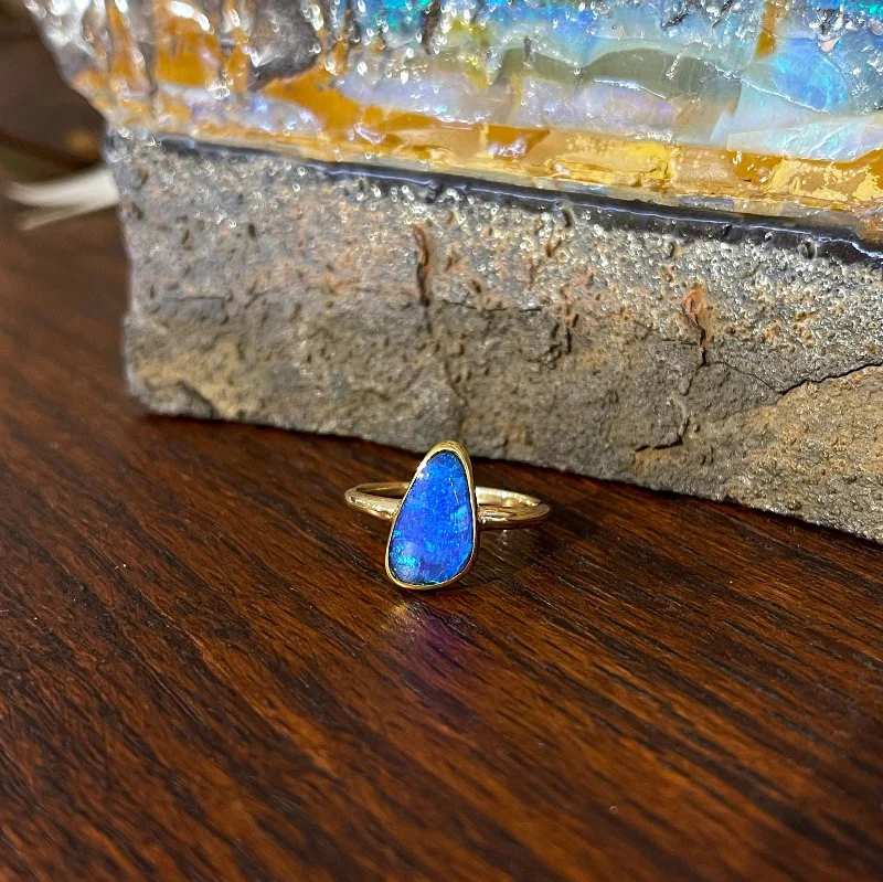 Boulder Opal Ring