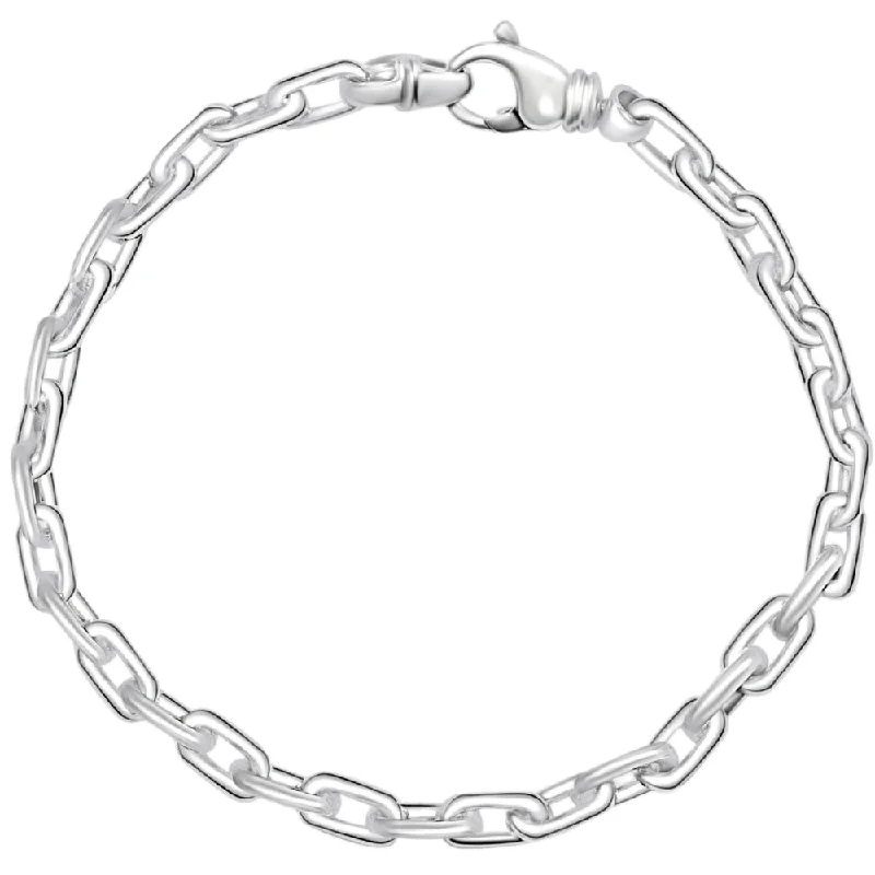 Men's Link 14k Gold (23gram) or Platinum (37gram) 5.5mm Bracelet 8.5"