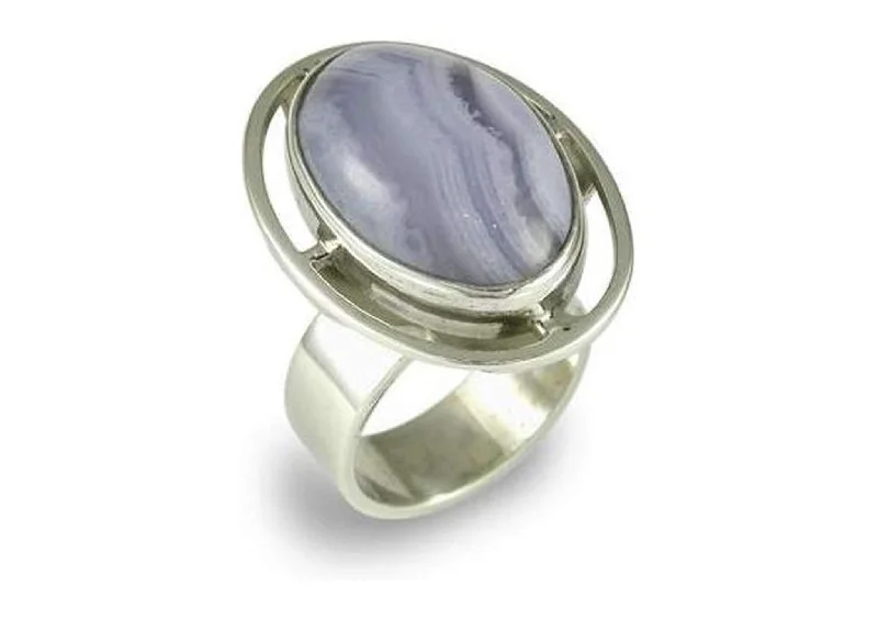 Silver & Chalcedony Ring