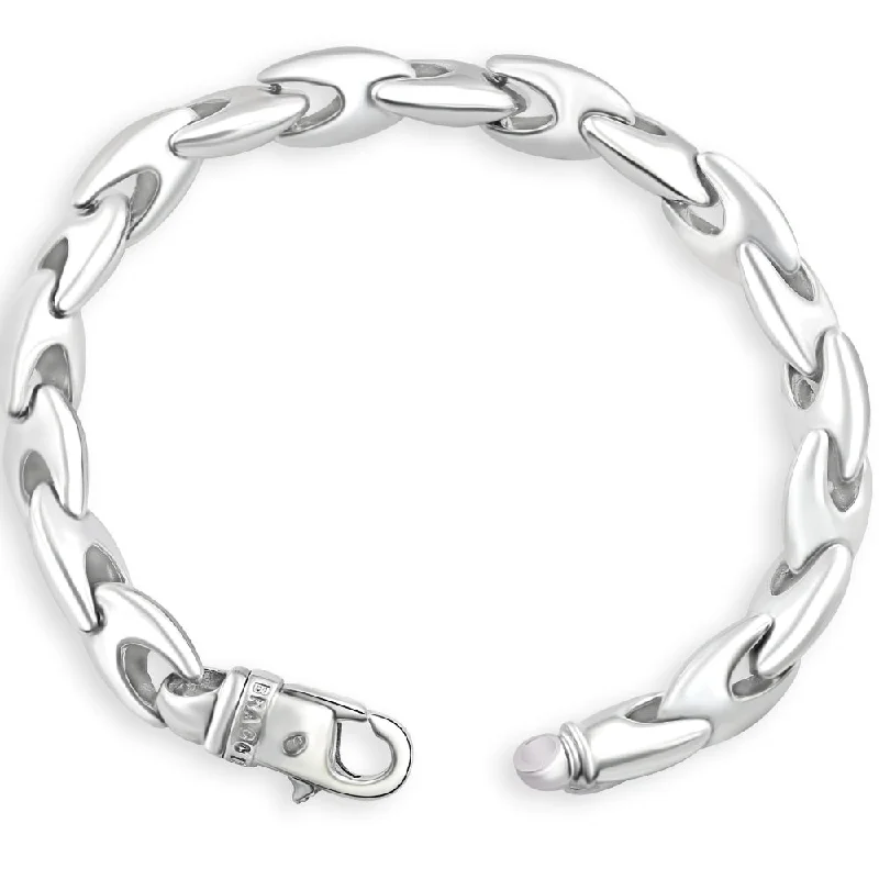 Men's 14k Gold (51gram) or Platinum (81gram) 9.5mm Link Bracelet 8.5"