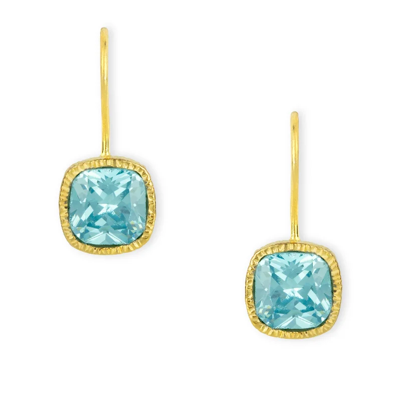 Lois Earrings Blue Topaz