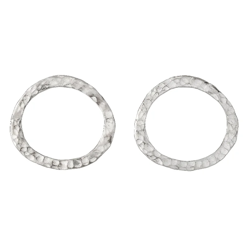 Circle posts earrings