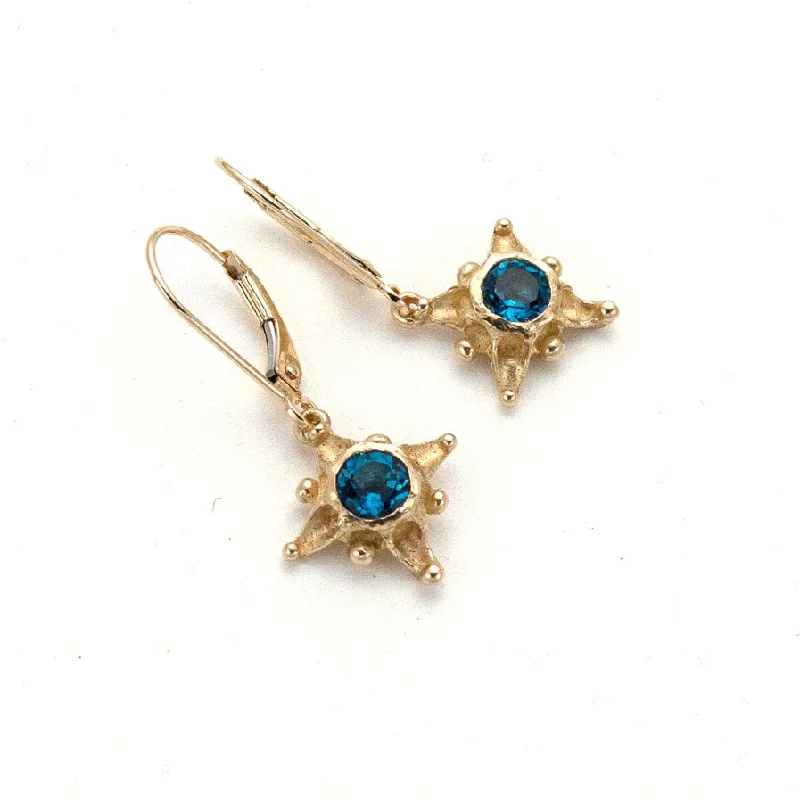 14kt- Star Earrings