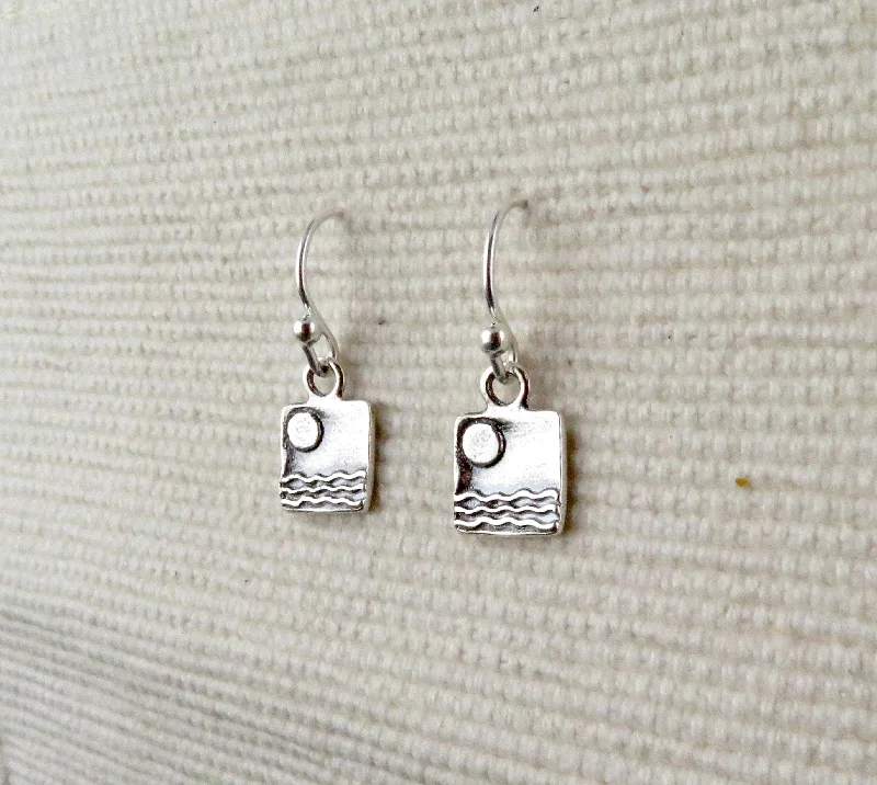 Moon Over Water Earrings