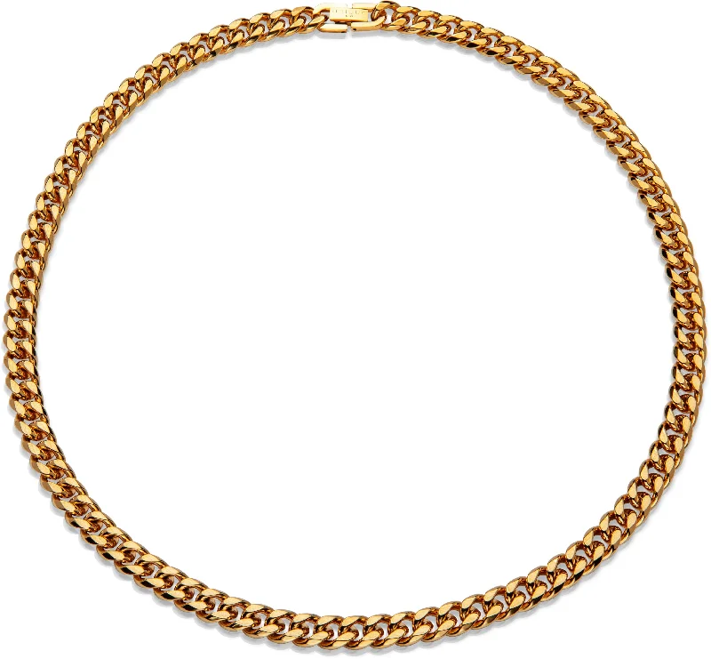 Unique & Co Gold Steel Chain Necklace