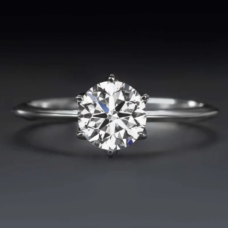 3/4 CARAT LAB CREATED DIAMOND ENGAGEMENT RING D-E VVS-VS IDEAL ROUND SOLITAIRE