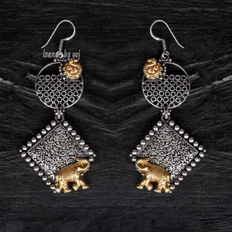 Designer Dual Tone Earrings