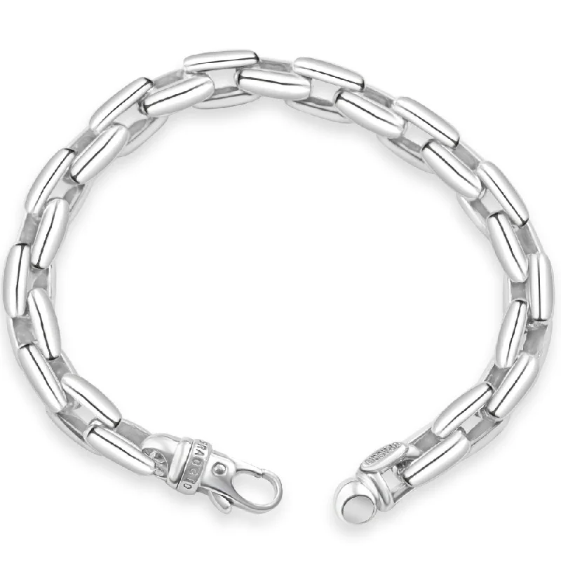 Men's 14k Gold (56gram) or Platinum (90gram) 9mm Link Bracelet 8.5"