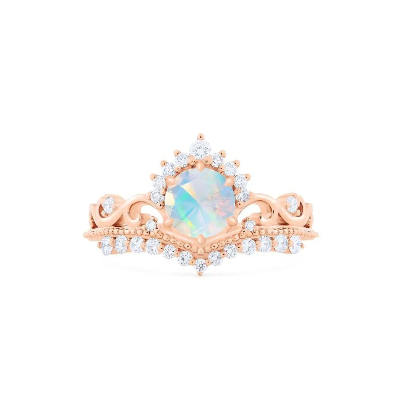 [Theia] Heirloom Crown Ring in Opal