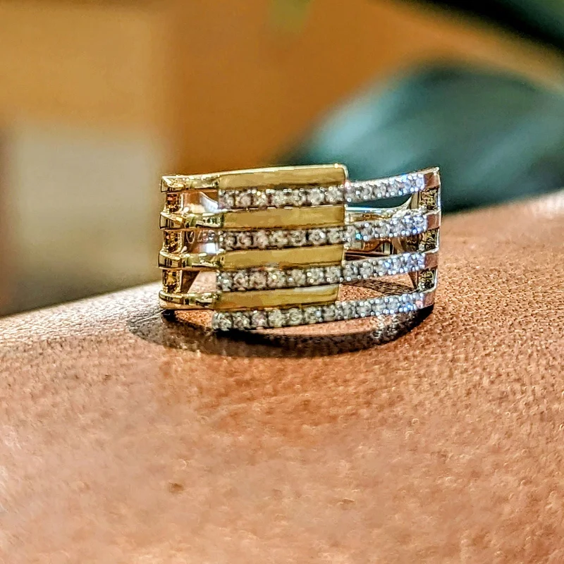 "Geo" Wrap Diamond Ring