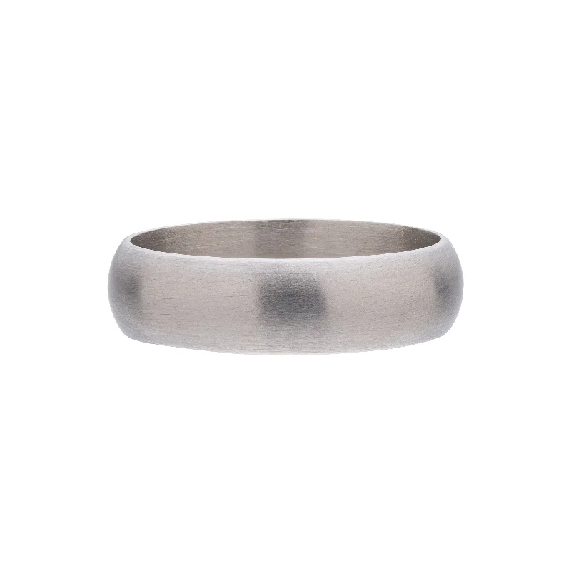 Métier Modern 14kt White Gold Classic Band - 6mm