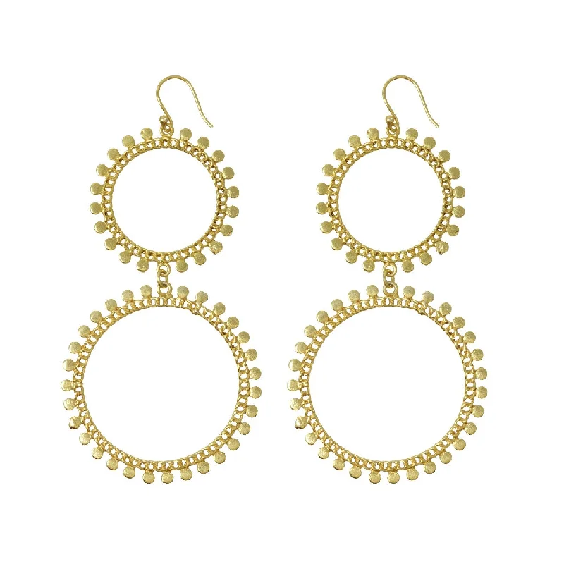 Double Sunray Earrings