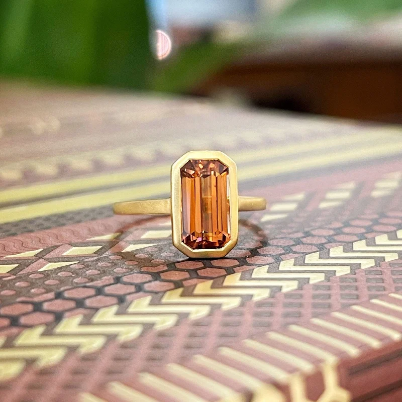 Kim Collins Spice Zircon Ring