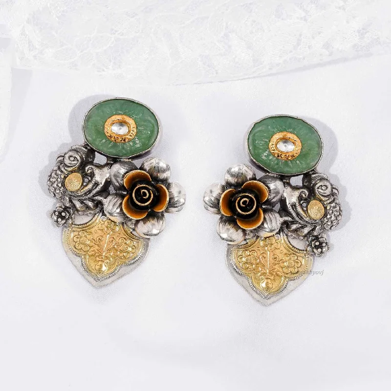 Designer Dual Tone Earrings