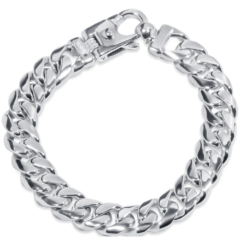 Men's Cuban Link 14k Gold (94gram) or Platinum (152gram) 12mm Bracelet 8.5"