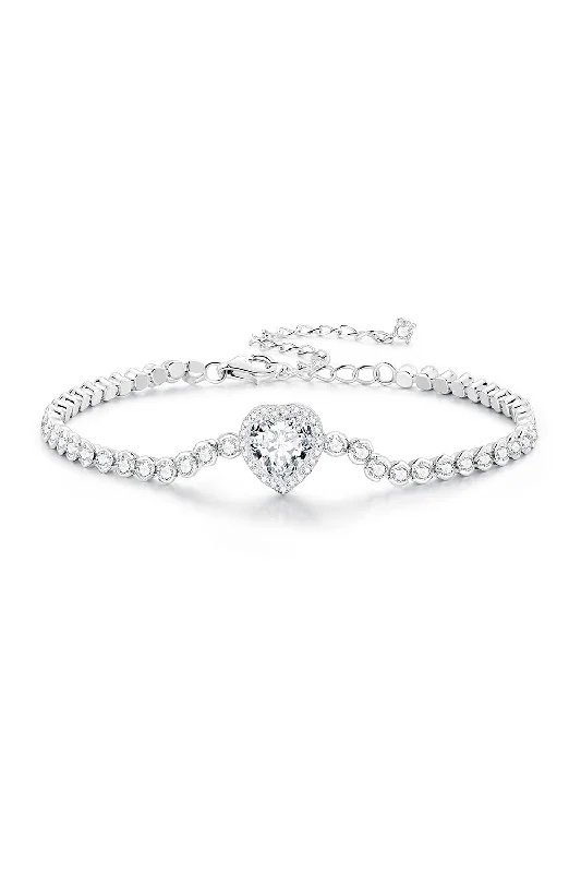 Sparkling Heart Bracelet