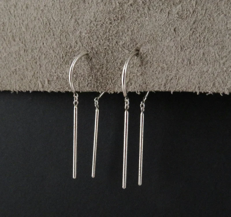 Sterling 'Chime' Threader Earrings