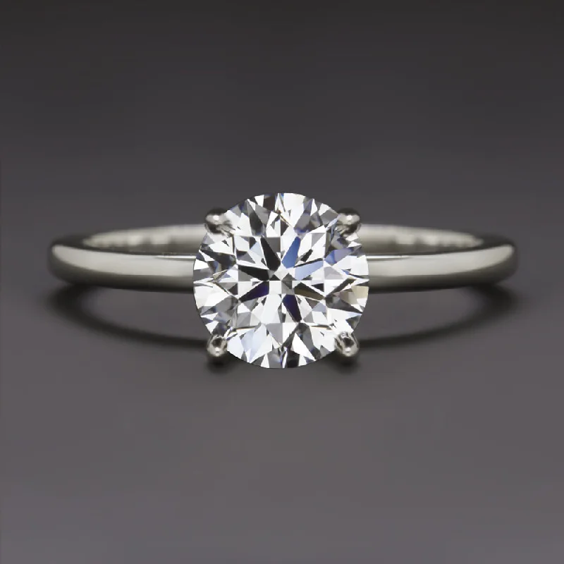 1 CARAT LAB CREATED DIAMOND ENGAGEMENT RING EXCELLENT ROUND CUT 14k SOLITAIRE