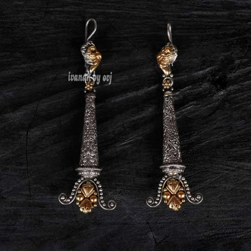 Designer Dual Tone Earrings