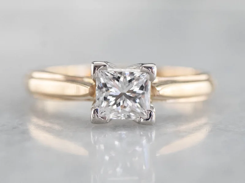 Princess Cut Diamond Solitaire Engagement Ring