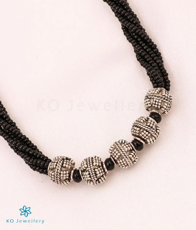 The Neeraja Silver Beads Necklace