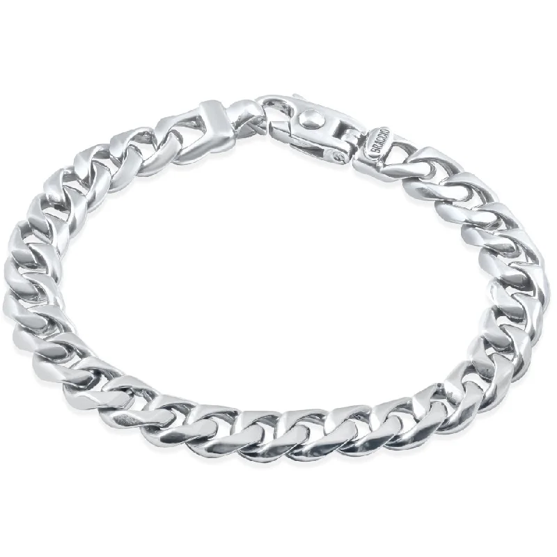 Men's Cuban Link 14k Gold (51gram) or Platinum (82gram) 9.5mm Bracelet 8.25"